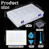 3 Sets Rectangle PP Plastic Organizer Storage Boxes CON-TW0001-02-2