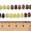 Synthetic Blue Goldstone & Natural Yellow Aventurine & Labradorite & Quartz Crystal & Lemon Jade & Strawberry Quartz & Unakite Beads Strands G-G317-A02-3x6mm-6