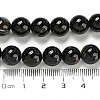 Natural Black Agate Beads Strands G-G391-10mm-01-2