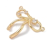 Brass Micro Pave Clear Cubic Zirconia Pendants KK-U008-01A-G-2