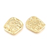 Hammered Brass Micro Pave Cubic Zirconia Links Connectors ZIRC-Z016-27G-A-2