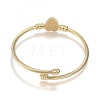 316 Surgical Stainless Steel Torque Bangles X-BJEW-D437-A37-G-2