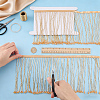 1 Yard Glass Beaded Tassel Ribbon DIY-FG0010-38E-3