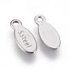 304 Stainless Steel Charms STAS-E454-02P-2