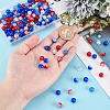   240Pcs 6 Colors Spray Painted Crackle Glass Beads CCG-PH0001-19-3