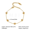 304 Stainless Steel Link Chain Bracelets for Women XX6576-14-1