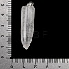 Natural Quartz Crystal Pointed Pendants G-F820-12B-3