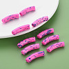 Opaque Spray Painted Acrylic Beads MACR-S372-002F-B06-6