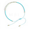 Natural Amazonite Beads Braided Bead Bracelets LS-KZ2587-3-3