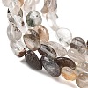 Natural Multicolor Lodolite Quartz Garden Phantom Quartz Beads Strands G-C286-A27-3