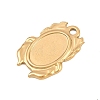 304 Stainless Steel Pendant Cabochon Settings STAS-D264-08C-G-2