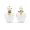 Natural Quartz Crystal Openable Perfume Bottle Rock Crystal Pendants G-I381-02G-07-1