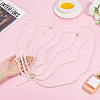 1Pc Plastic Round Imitation Pearl Beaded Tassel Waist Chains for Women AJEW-ME0003-16-3
