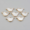 Electroplate Natural Freshwater Shell Pendants X-SHEL-T017-05-1