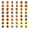 70Pcs 2 Styles Glass Cabochons GLAA-TADJ0001-18D-1