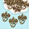 Tibetan Style Pendants TIBEP-K063kg-AB-NR-5