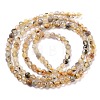 Natural Gold Rutilated Quartz Beads Strands G-G161-A16-05-3