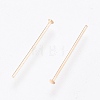 Brass Flat Head Pins X-KK-O102-05G-2