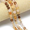 Natural Yellow Hematoid Quartz Beads Strands G-B165-A07-8mm-1
