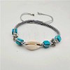 Bohemian Shell Braided Bead Bracelets EM2615-3-1