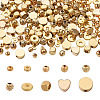  Jewelry 200Pcs 10 Style Brass Beads KK-PJ0001-24-12