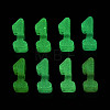 Luminous Frosted Transparent Acrylic Beads TACR-T029-21B-4