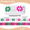 Polyester & Metallic Ribbon OCOR-WH0070-315B-2