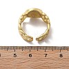 Brass Micro Pave Clear Cubic Zirconia Open Cuff Rings for Women RJEW-K289-02G-T-5