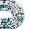 Handmade Polymer Clay Beads Strands CLAY-R089-8mm-T001-4