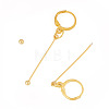 Brass Leverback Earring Findings EJEW-TAC00037-2