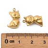304 Stainless Steel Pendants STAS-G358-07G-04-3