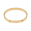 201 Stainless Steel with Rhinestone Bangles for Women X-BJEW-B138-04G-4