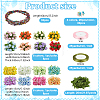 16Pcs Cloth Artificial Carnations Flower Bouquet AJEW-OC0016-37-2