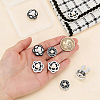 8Pcs 4 Styles Alloy Cufflinks HJEW-PH02564-3