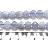 Natural Blue Lace Agate Beads Strands G-F222-30-6mm-01-5