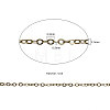 Brass Cable Chains CHC-CJ0001-22-2