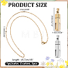 2Pcs 304 Stainless Steel Perfume Bottle Pendants DIY-WR0005-50-2