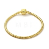 Iron Round Snake Chain Bracelets BJEW-C057-01G-1