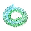 Transparent Painted Glass Beads Strands X1-DGLA-A034-T8mm-A17-5