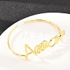 Amour Brass Open Cuff Bangles BJEW-F528-03G-3