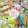 12 Sets 6 Colors Aluminium Round Tube Big Pendants FIND-MA0001-29-5