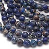 Natural Imperial Jasper Beads Strands G-I122-8mm-16-2