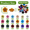 108Pcs 18 Colors Aluminum Beads FALUM-TA0001-01-4