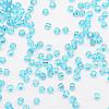 6/0 Transparent Glass Round Seed Beads SEED-J010-F6-23-3