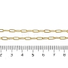 Brass Paperclip Chain Necklaces NJEW-A042-17G-02-3