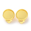 Rack Plating Brass Clip-on Earring Finding KK-F090-10G-1