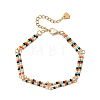 Glass Seed Beads Link Bracelets BJEW-MZ00148-03-2