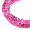 Natural Dragon Veins Agate(Dyed & Heated) Beads Strands G-G177-E14-03-3