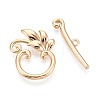 6Pcs Brass Toggle Clasps KK-T073-42G-3