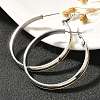 304 Stainless Steel Hoop Earrings for Women EJEW-C096-43GP-04-5